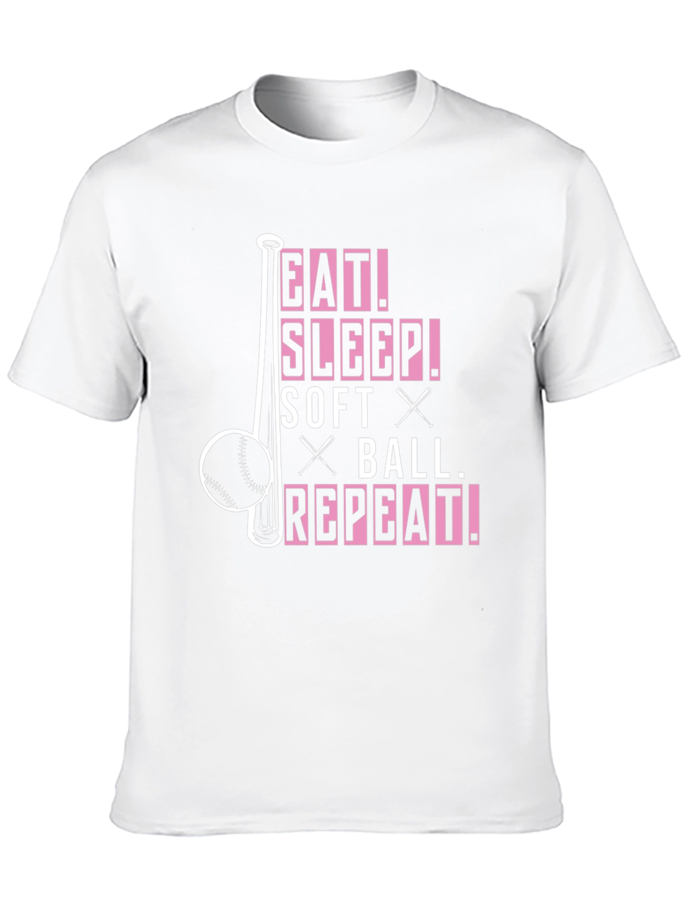 Eat Sleep Softball Repeat T-Shirt