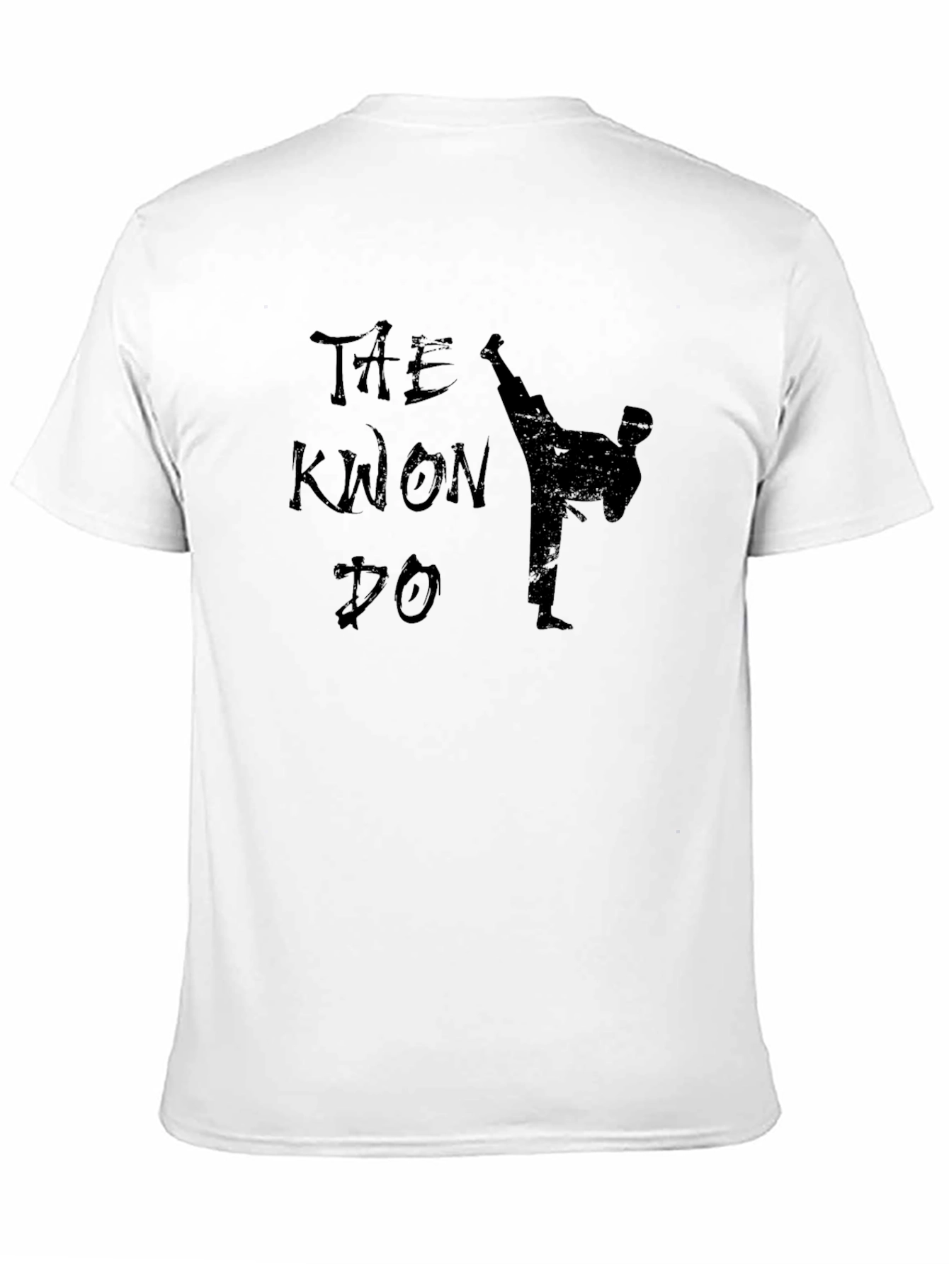 Taekwondo Kick Black Graphic Tee