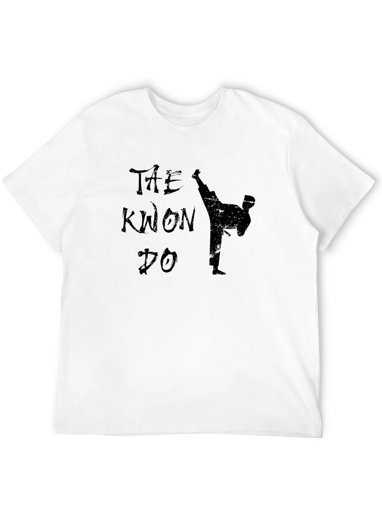 Taekwondo Kick Black Graphic Tee