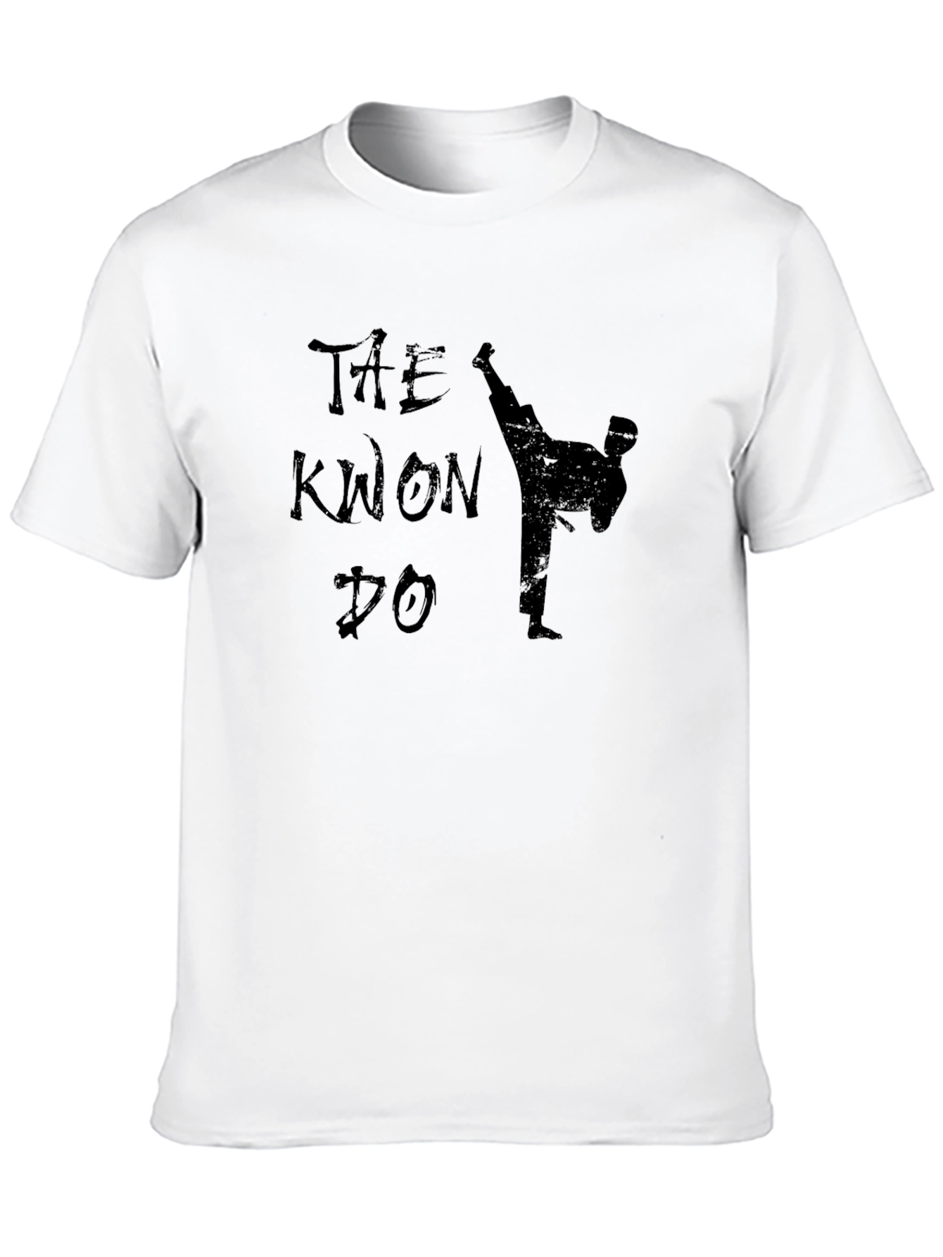 Taekwondo Kick Black Graphic Tee