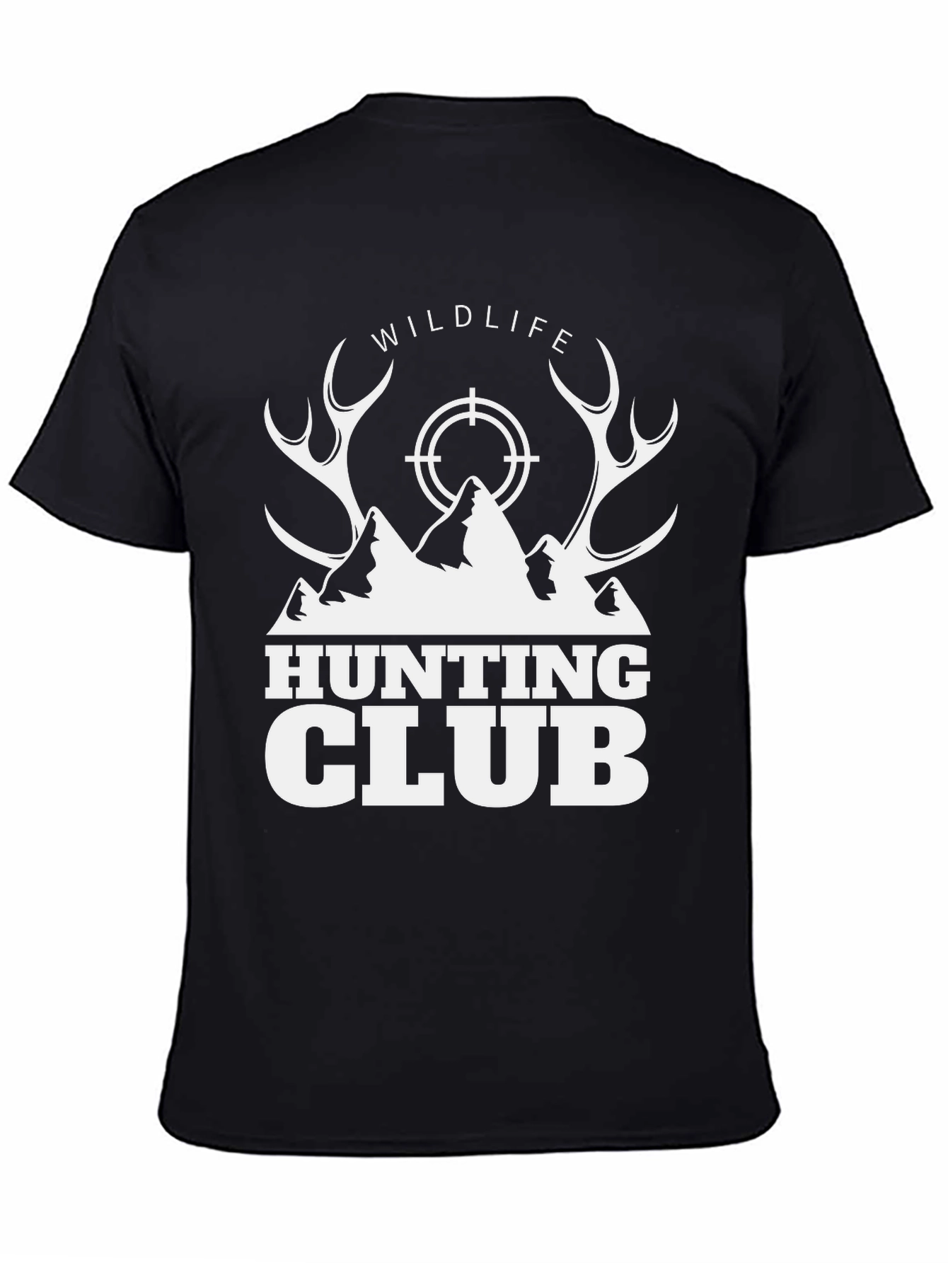 Wildlife Hunting Club Graphic T-Shirt - Black