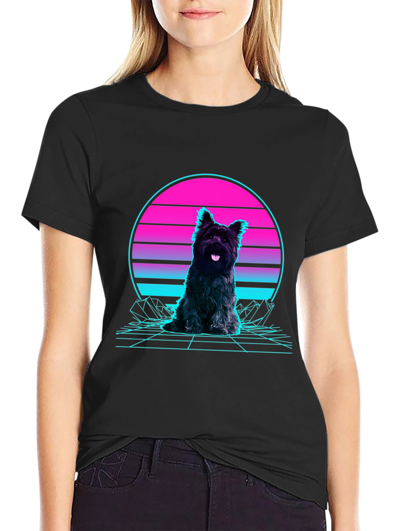 Retro Dog Graphic T-Shirt