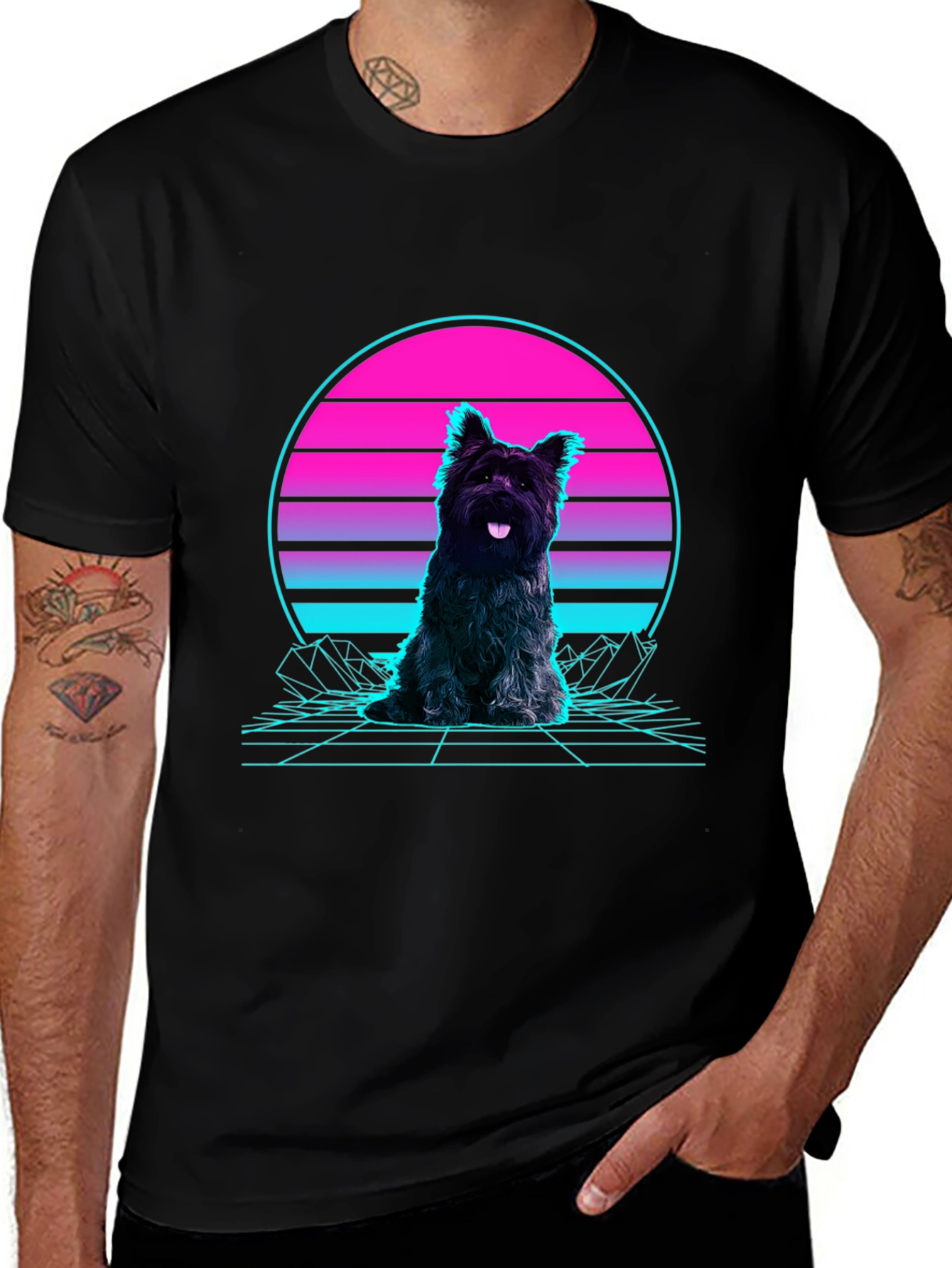Retro Dog Graphic T-Shirt