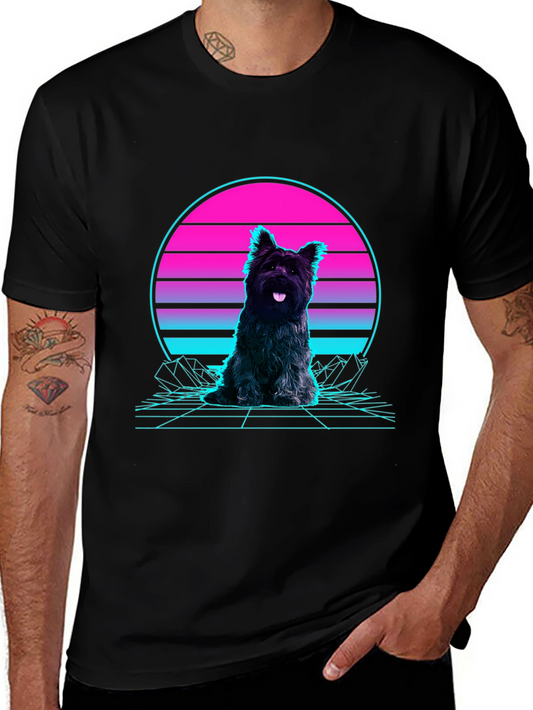 Retro Dog Graphic T-Shirt