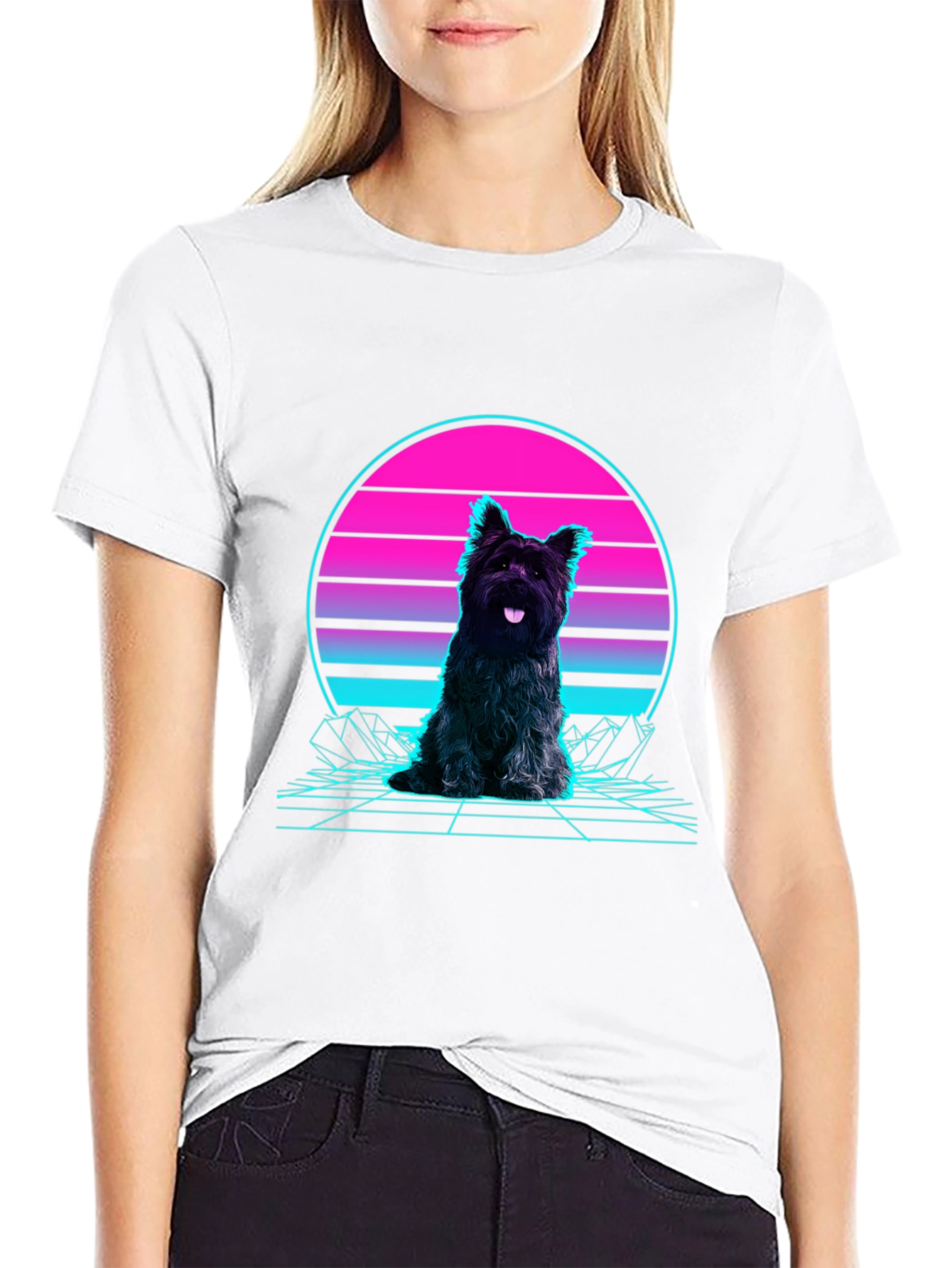 Retro Dog Graphic T-Shirt