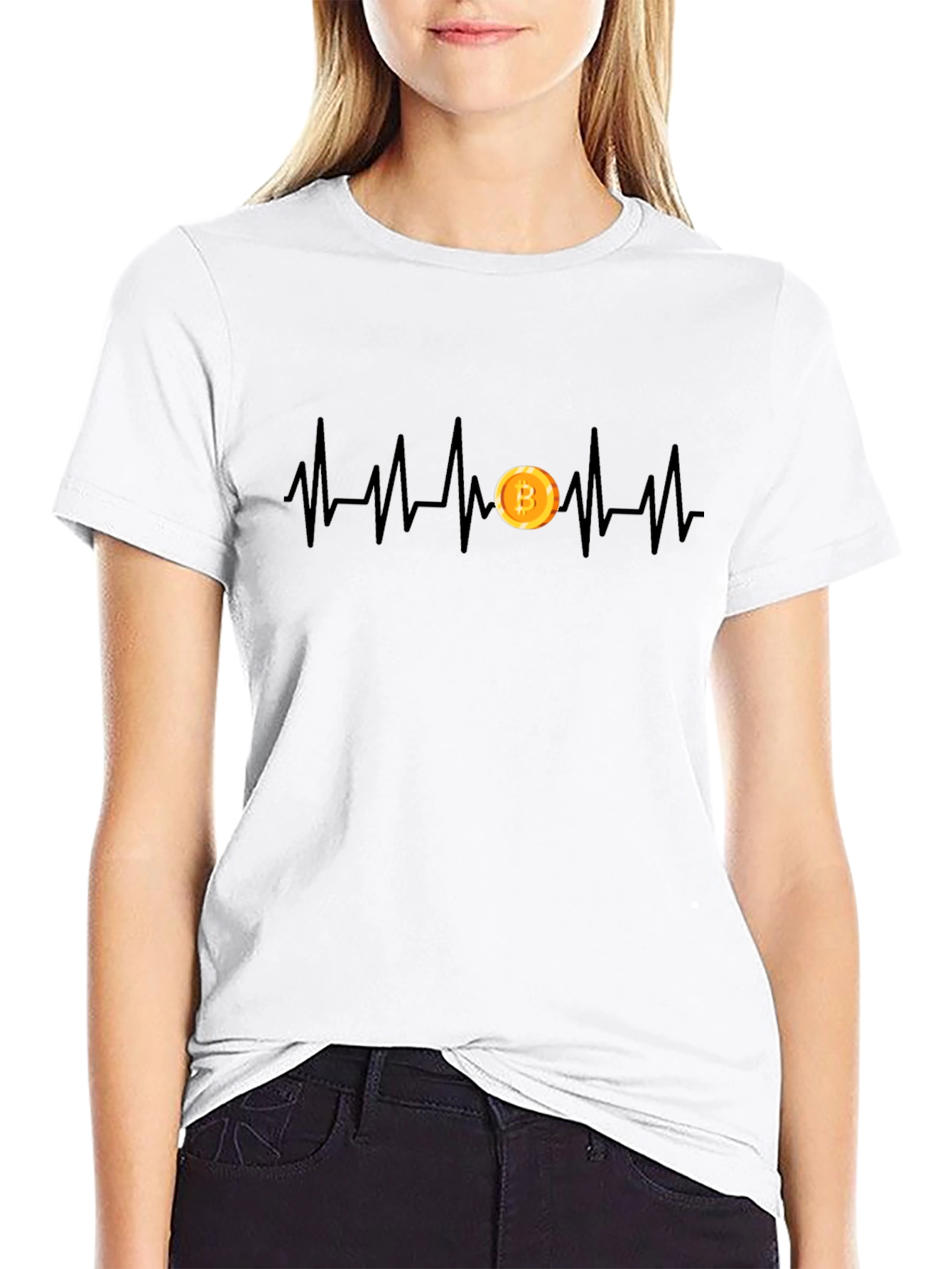 Bitcoin Heartbeat T-Shirt - Crypto Lover Tee