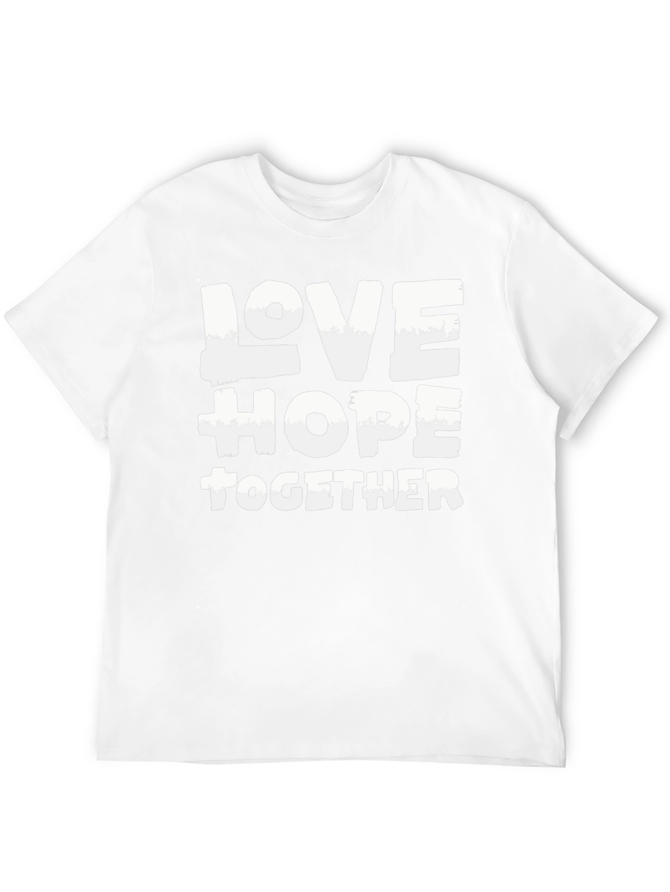 Love Hope Together Black Graphic Tee