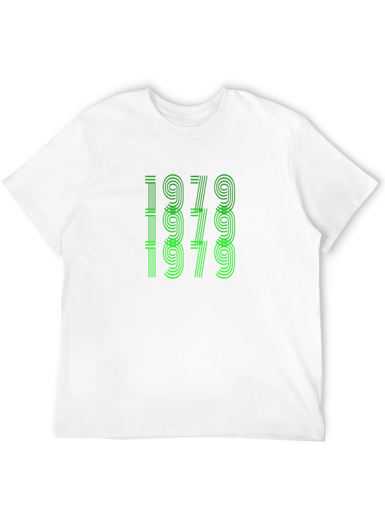 Retro 1979 Graphic Tee - Black Cotton T-Shirt