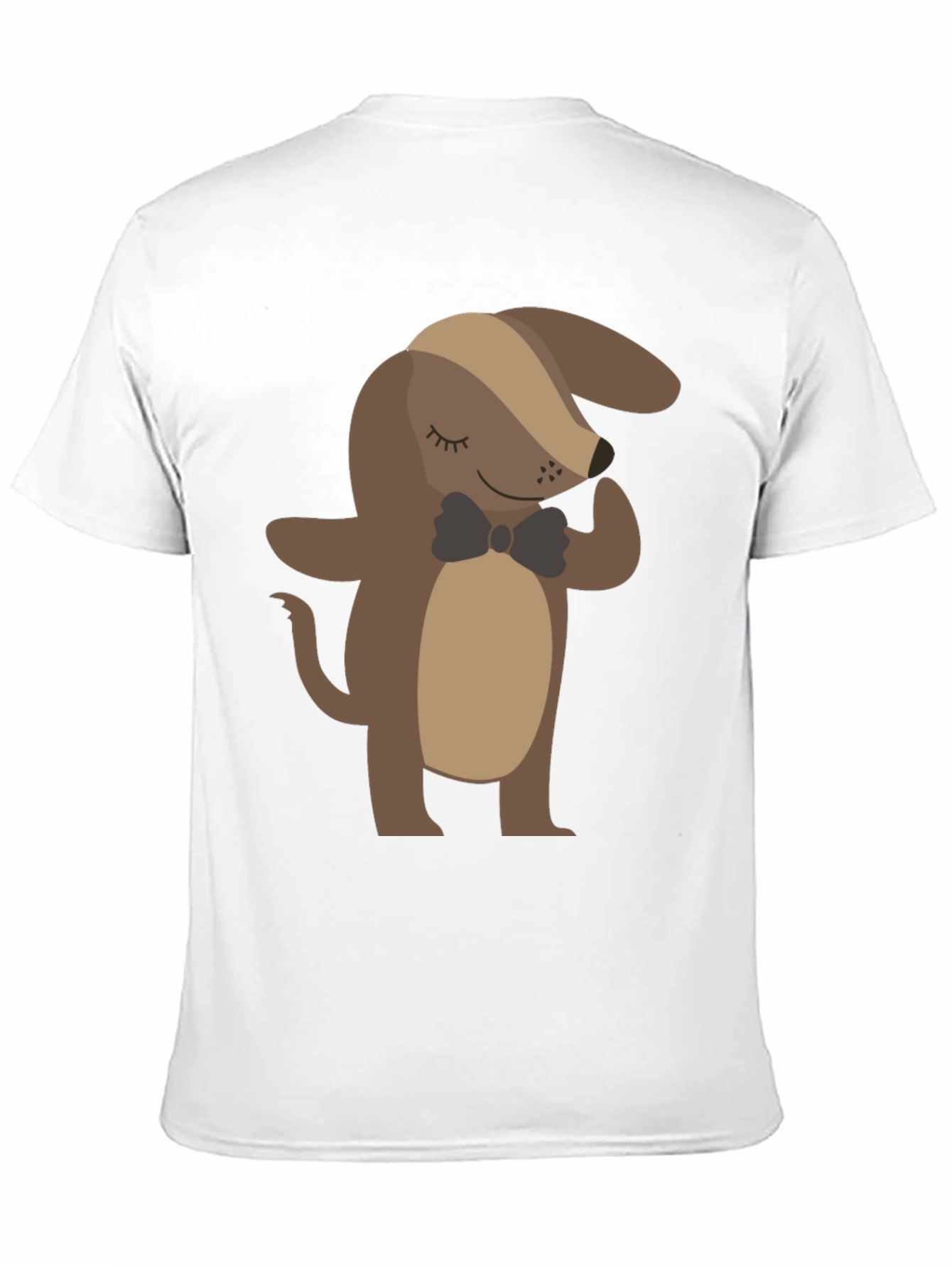 Stylish Dog Graphic Tee - Black Cotton T-Shirt
