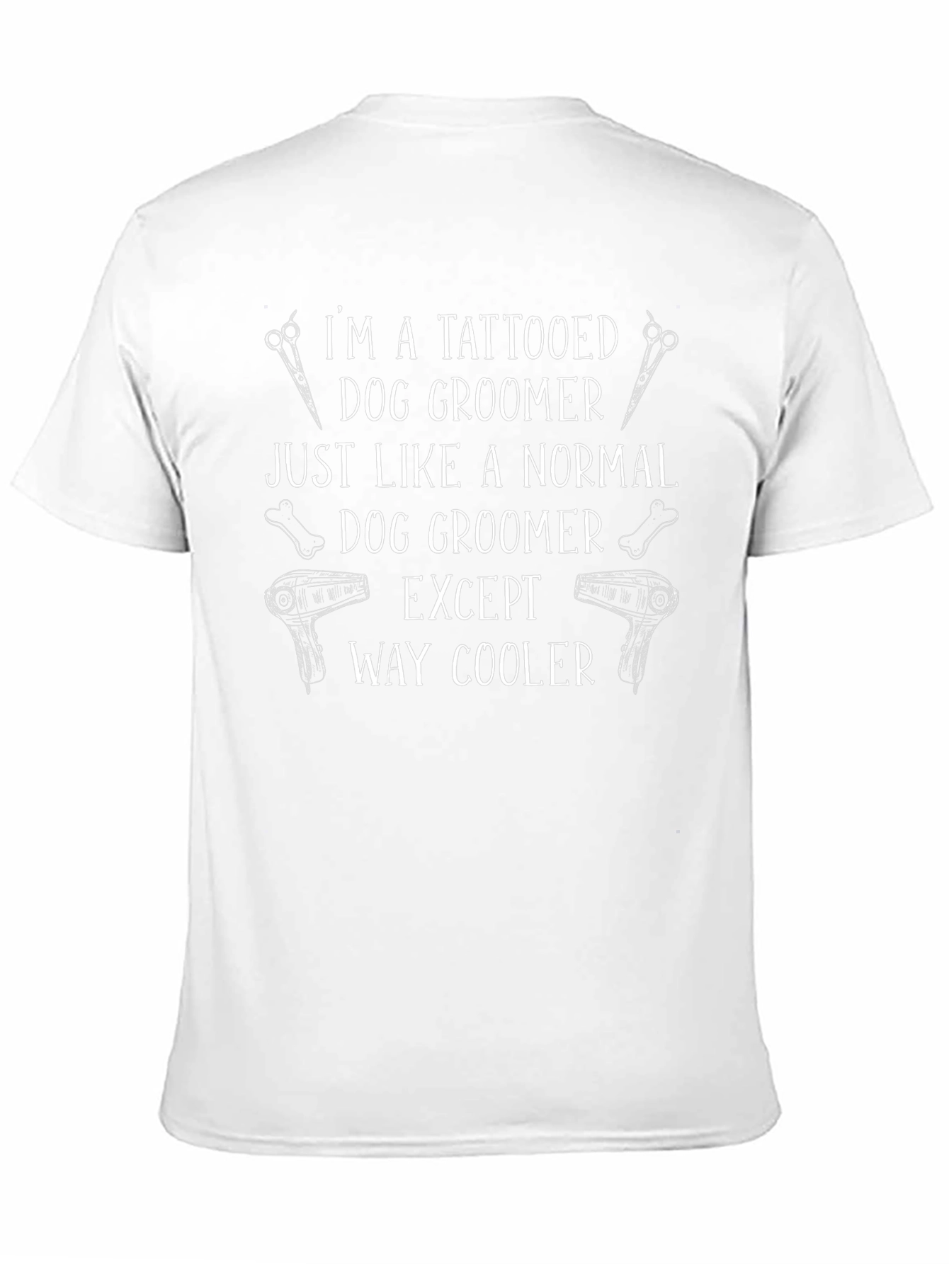 Tattooed Dog Groomer Graphic T-Shirt
