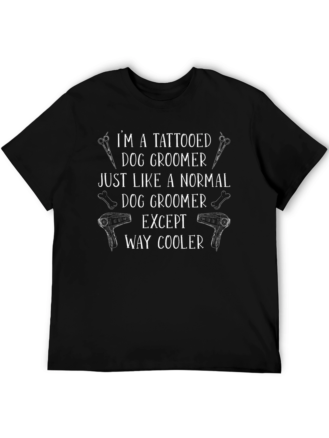 Tattooed Dog Groomer Graphic T-Shirt