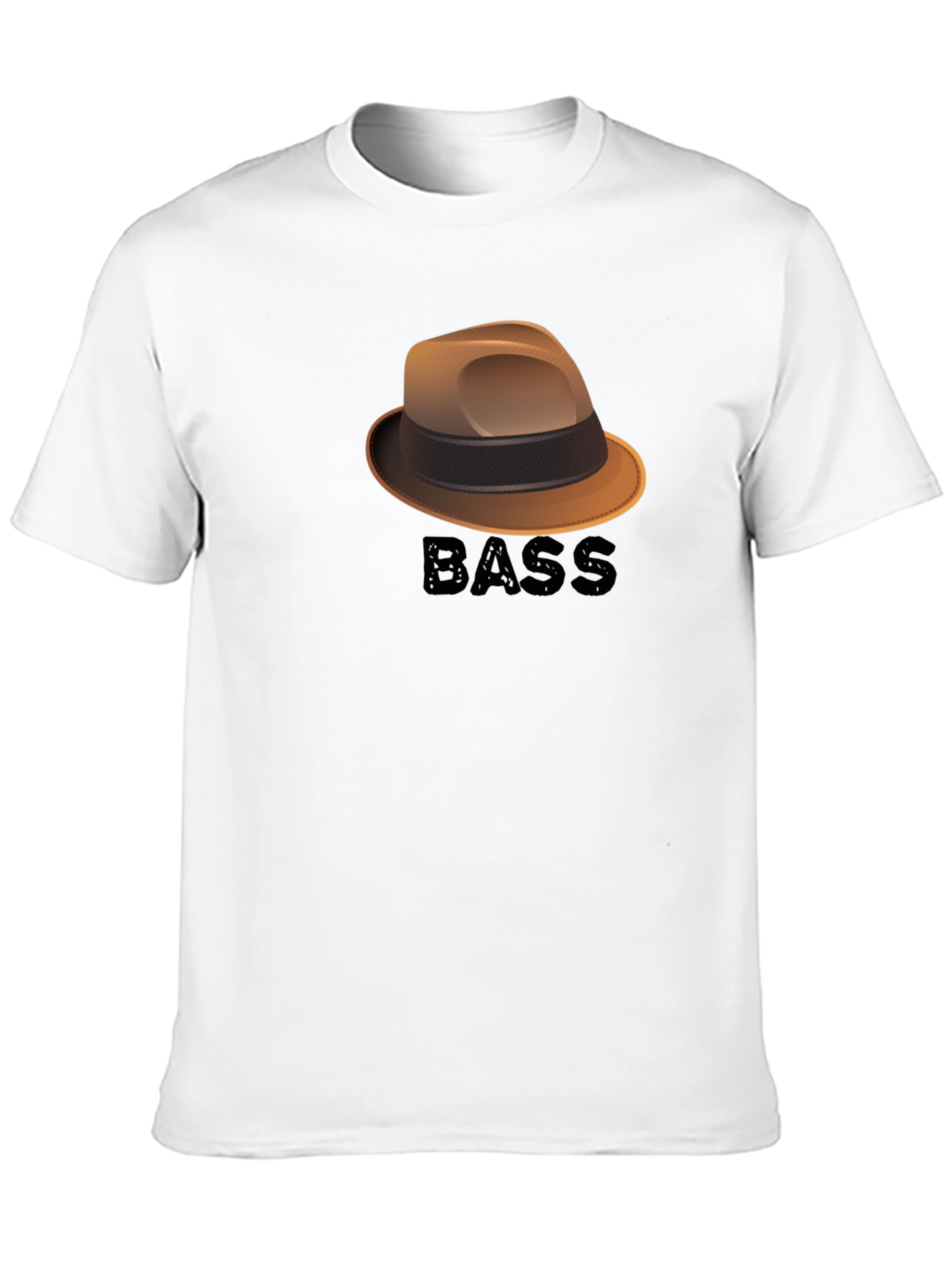 Bass Hat Graphic T-Shirt - Cool Music Lover Tee