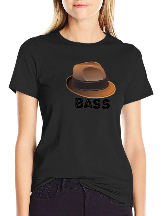 Bass Hat Graphic T-Shirt - Cool Music Lover Tee