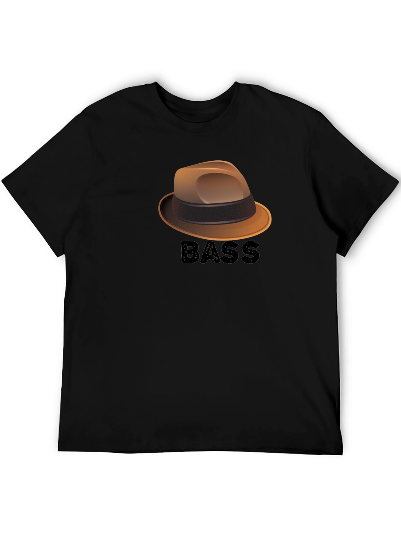 Bass Hat Graphic T-Shirt - Cool Music Lover Tee