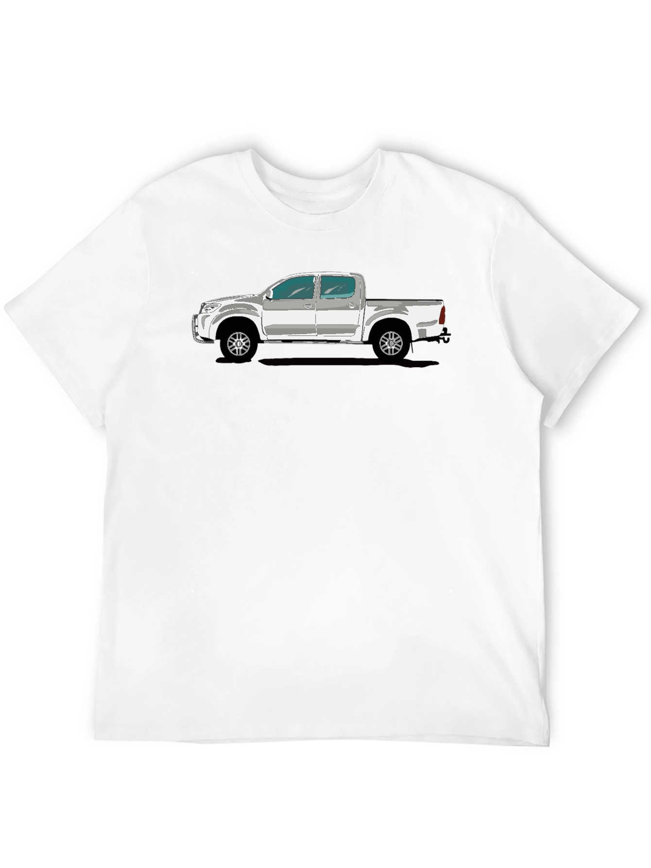 Truck Graphic Tee - Mens Black Cotton T-Shirt
