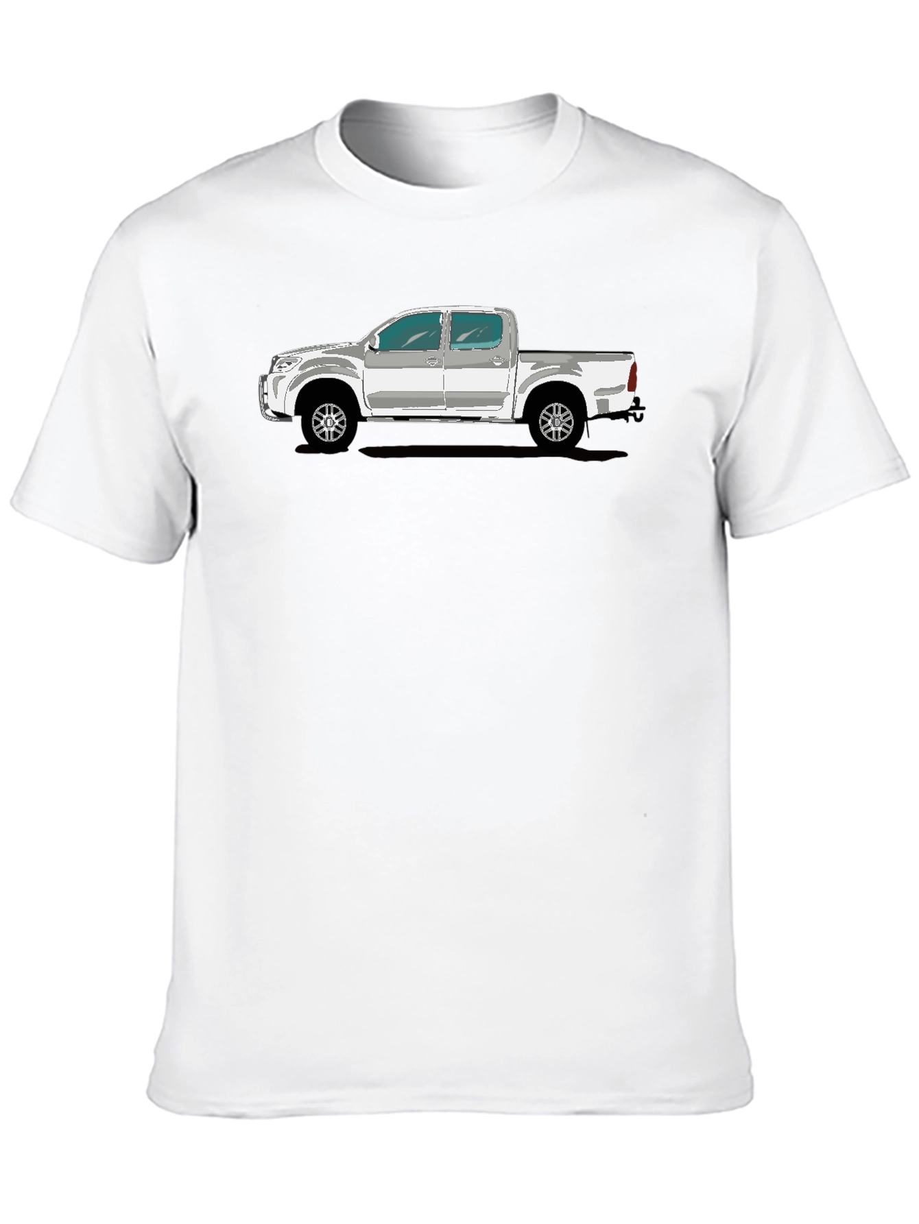 Truck Graphic Tee - Mens Black Cotton T-Shirt