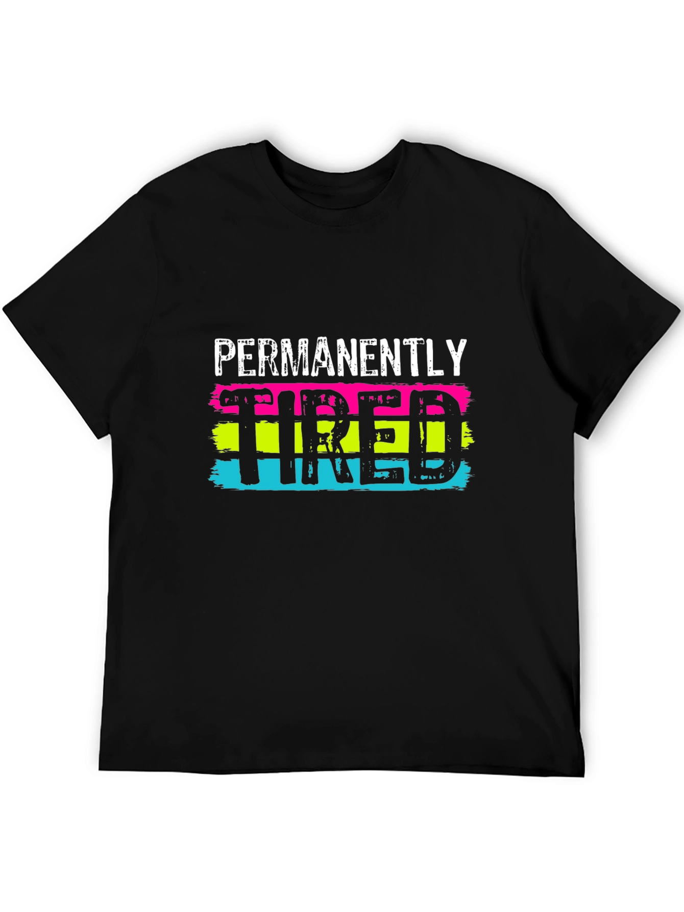 Permanently Tired Graphic T-Shirt - Black