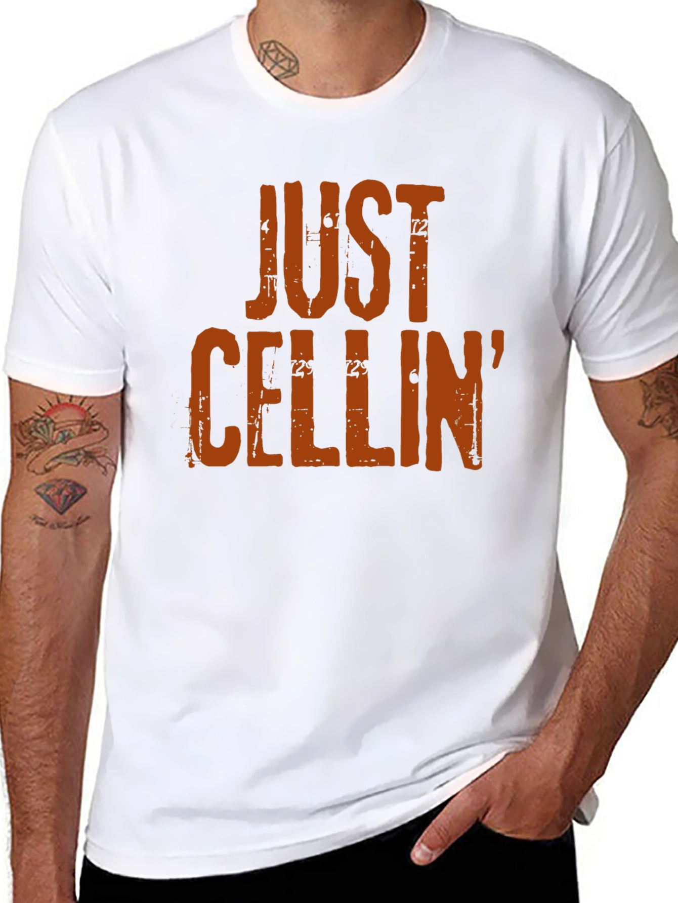 Just Cellin Black Graphic Tee