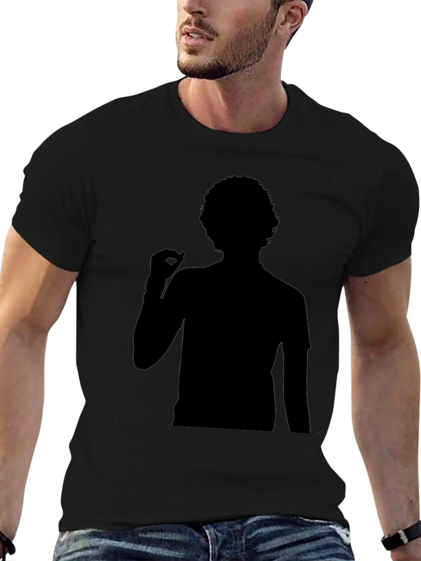 Silhouette Graphic Tee - Mens Black T-Shirt