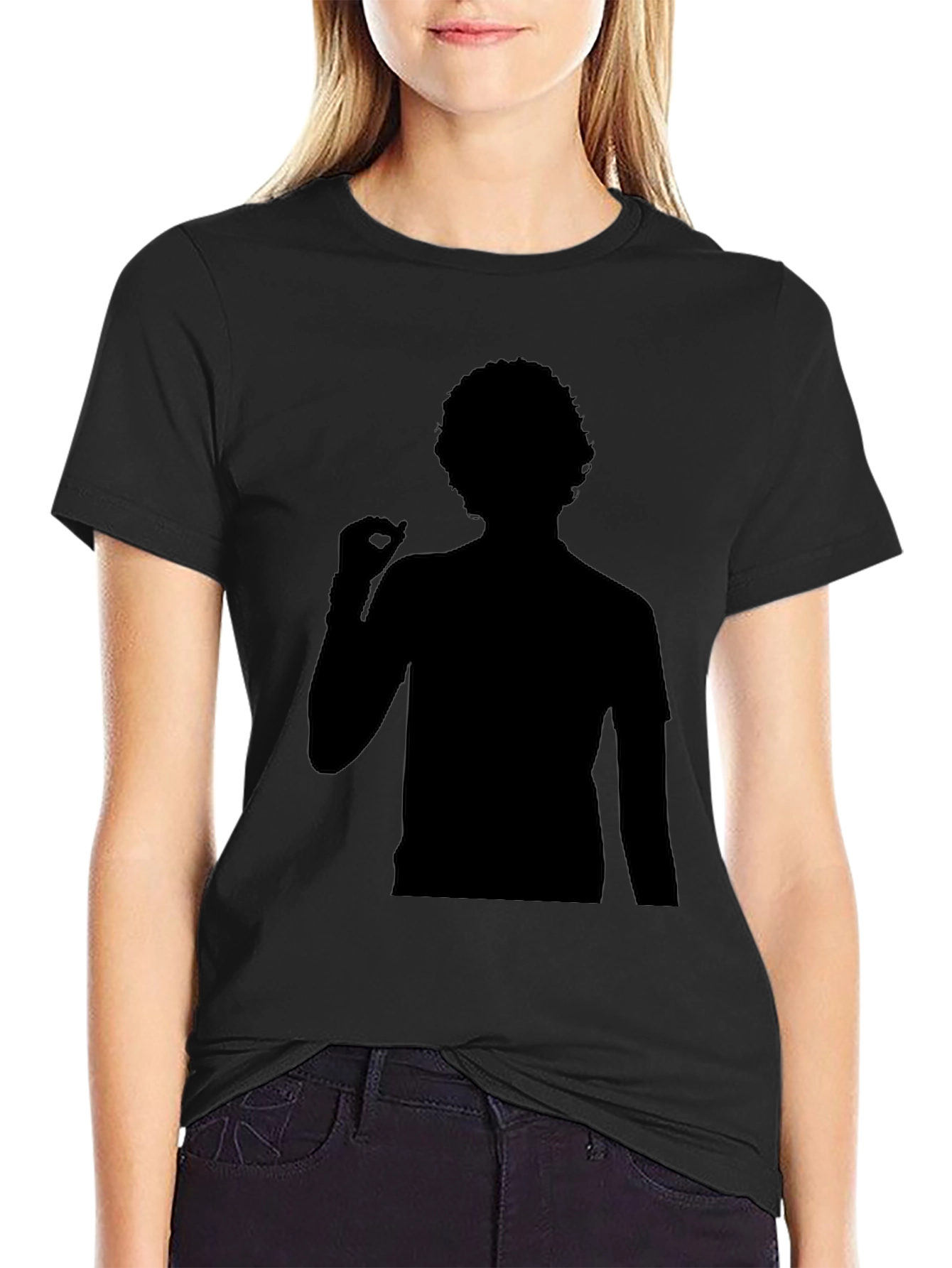 Silhouette Graphic Tee - Mens Black T-Shirt