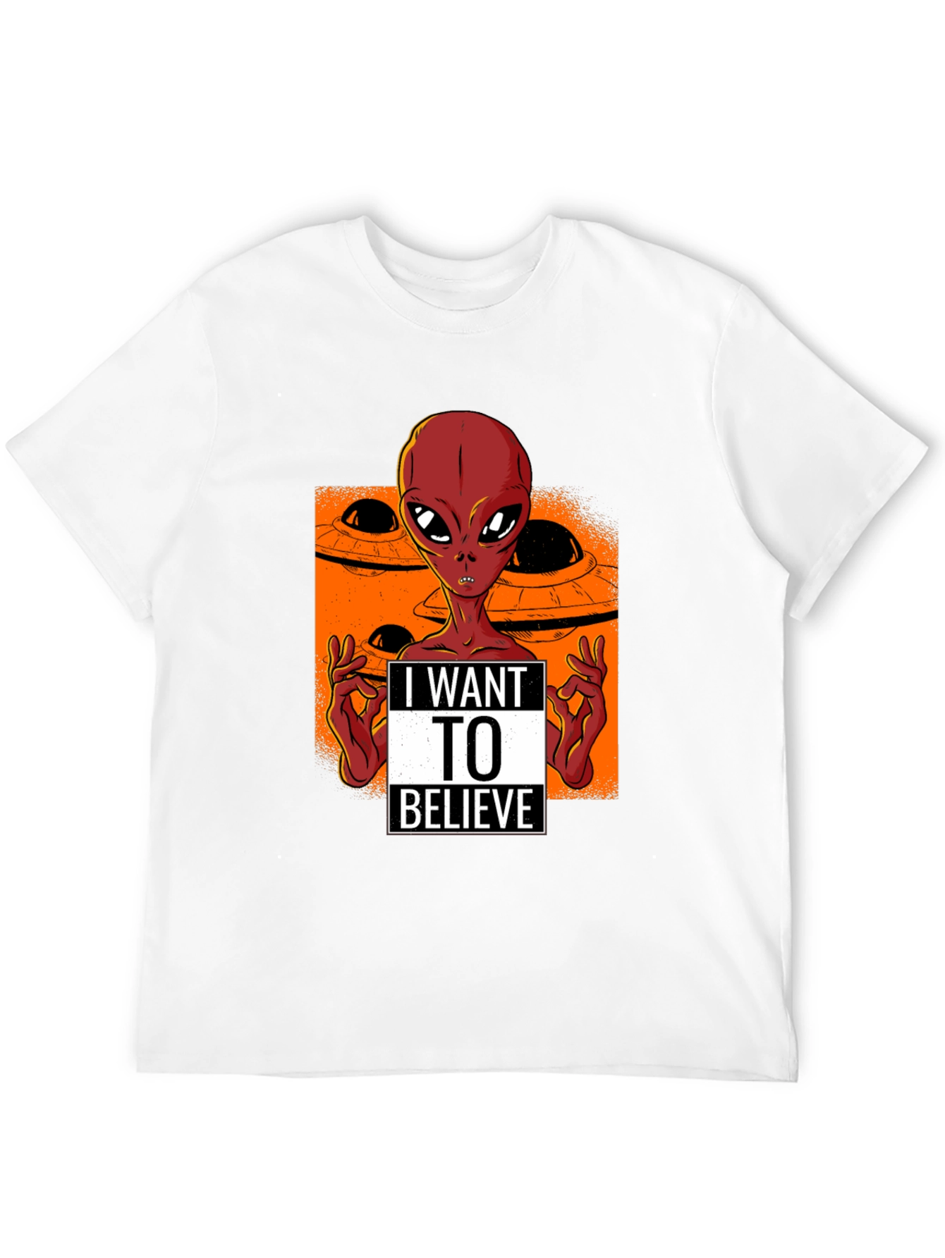 I Want to Believe Alien UFO T-Shirt