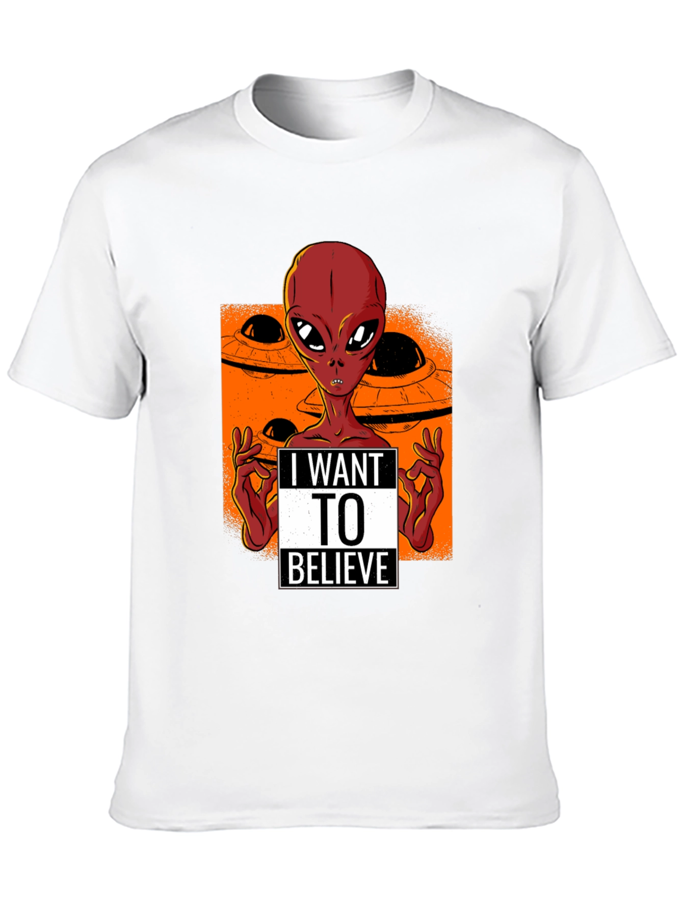 I Want to Believe Alien UFO T-Shirt