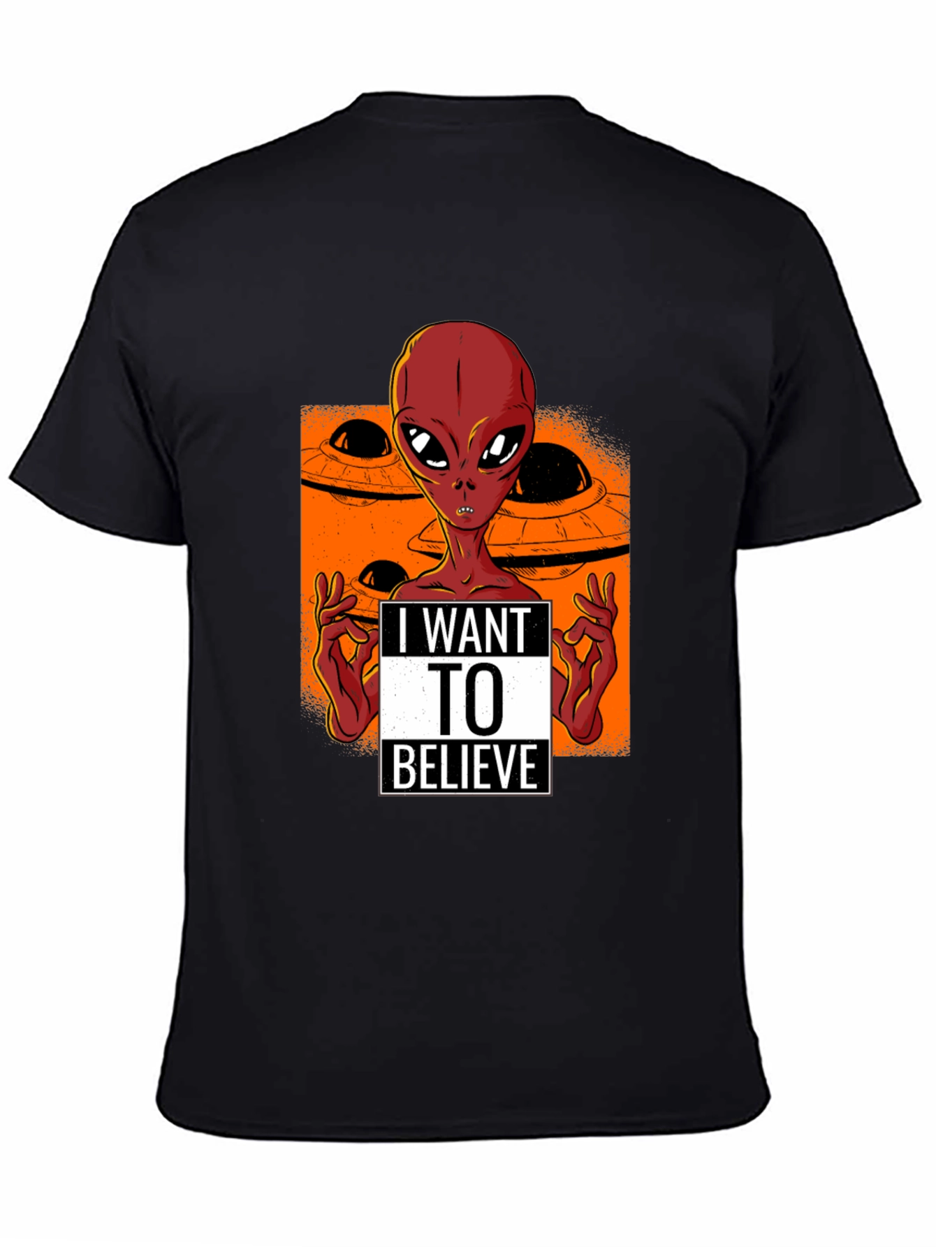 I Want to Believe Alien UFO T-Shirt