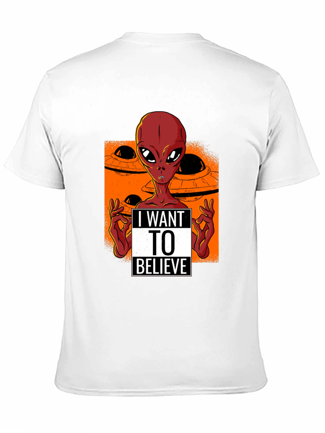 I Want to Believe Alien UFO T-Shirt