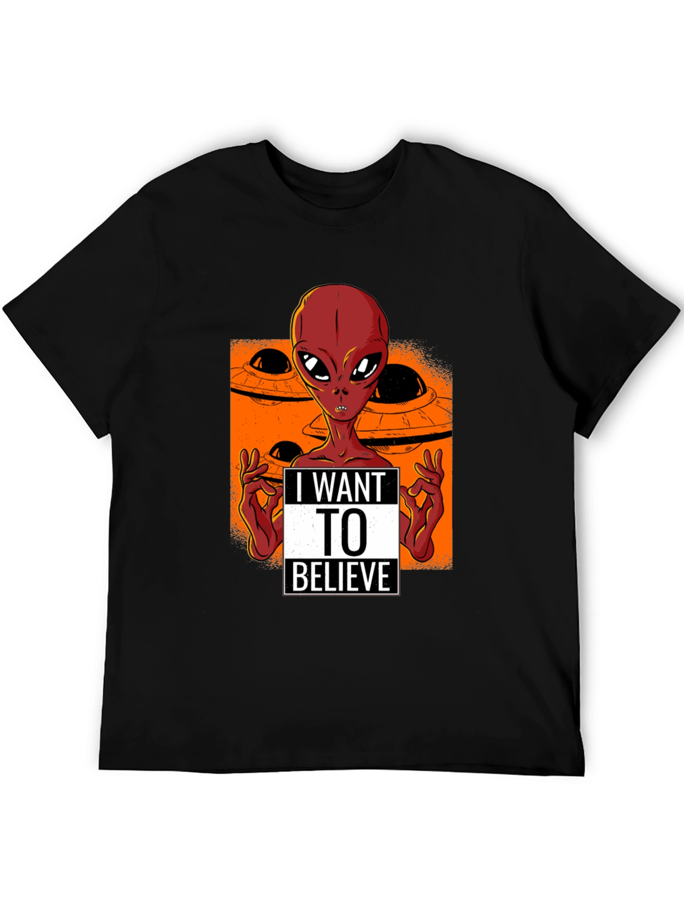 I Want to Believe Alien UFO T-Shirt