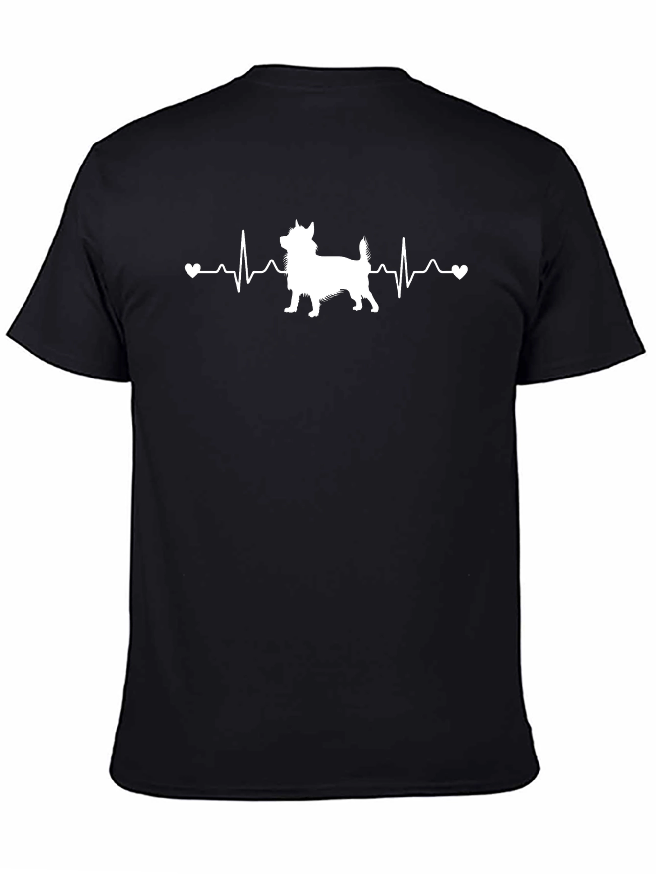 Dog Heartbeat T-Shirt - Black