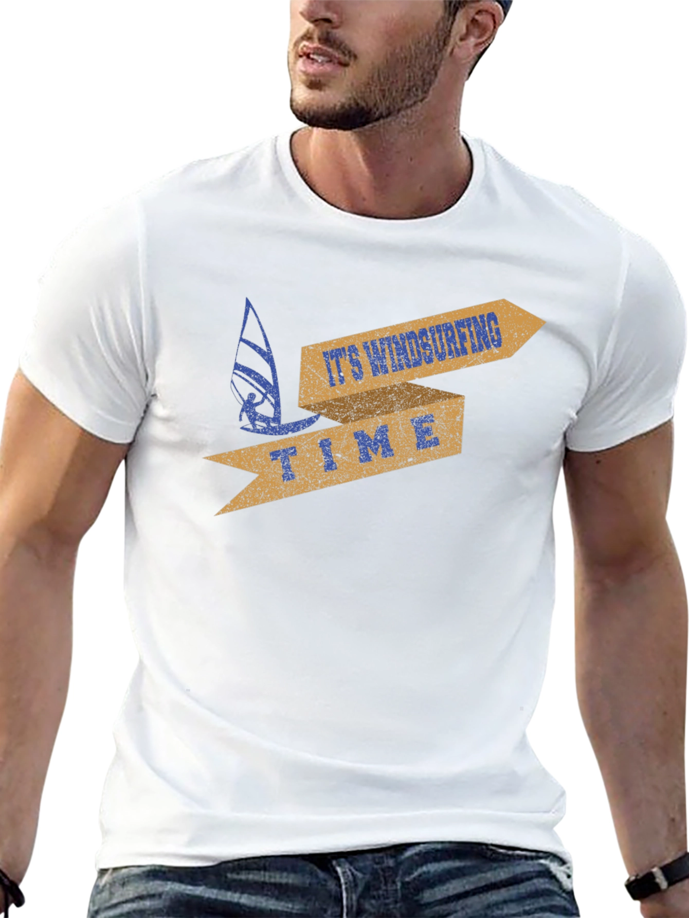 Windsurfing Time Graphic T-Shirt - Surfer Apparel