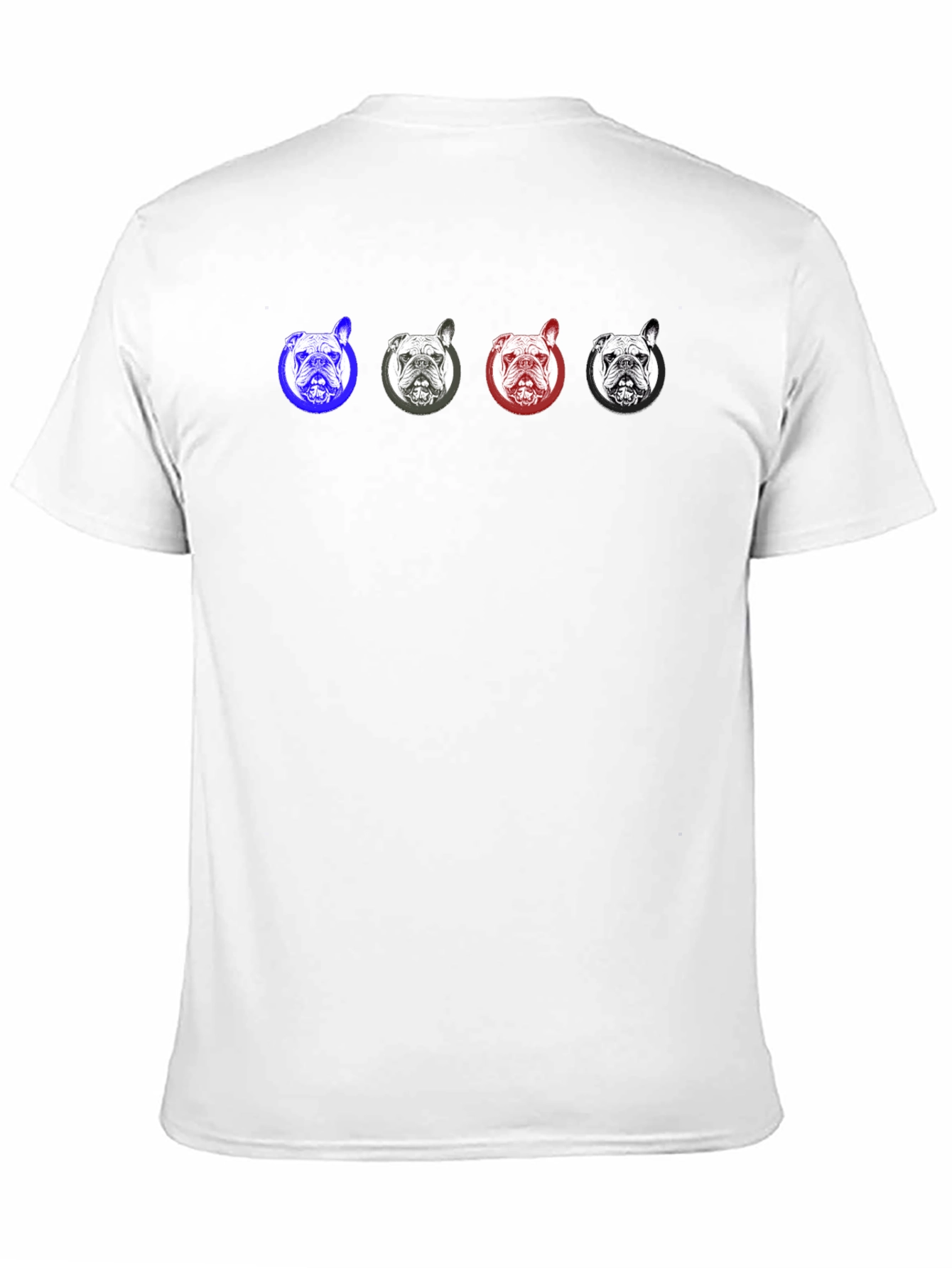 Bulldog Heads Graphic Tee - Classic Black T-Shirt
