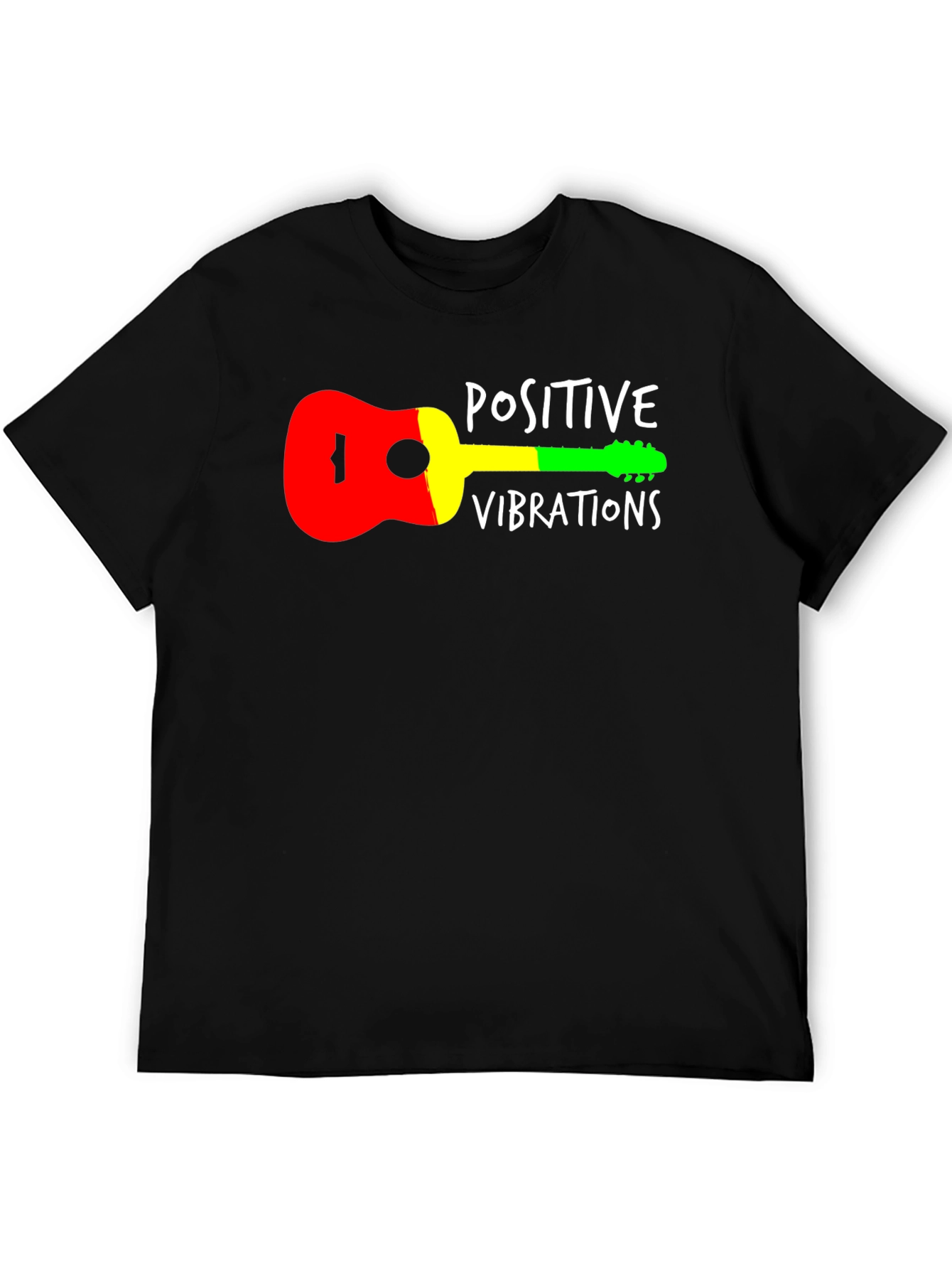 Positive Vibrations Reggae Guitar T-Shirt