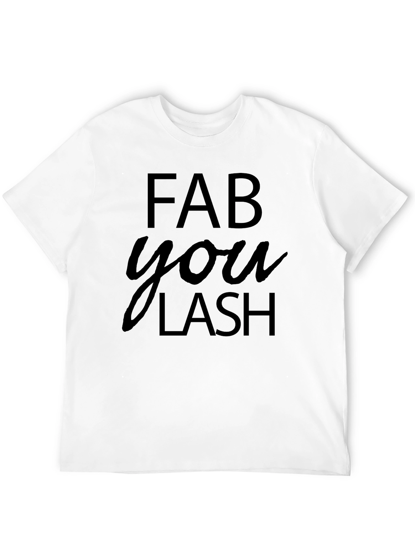FAB You LASH Black Graphic T-Shirt