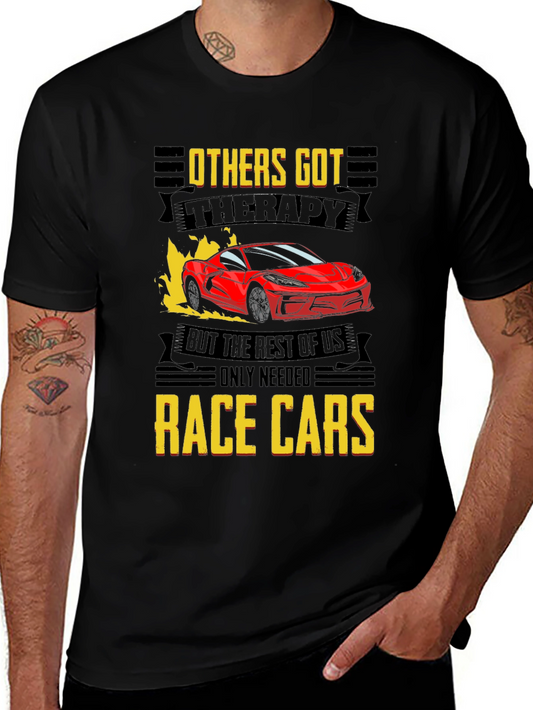 Race Car Therapy T-Shirt - Perfect for Car Enthusiasts