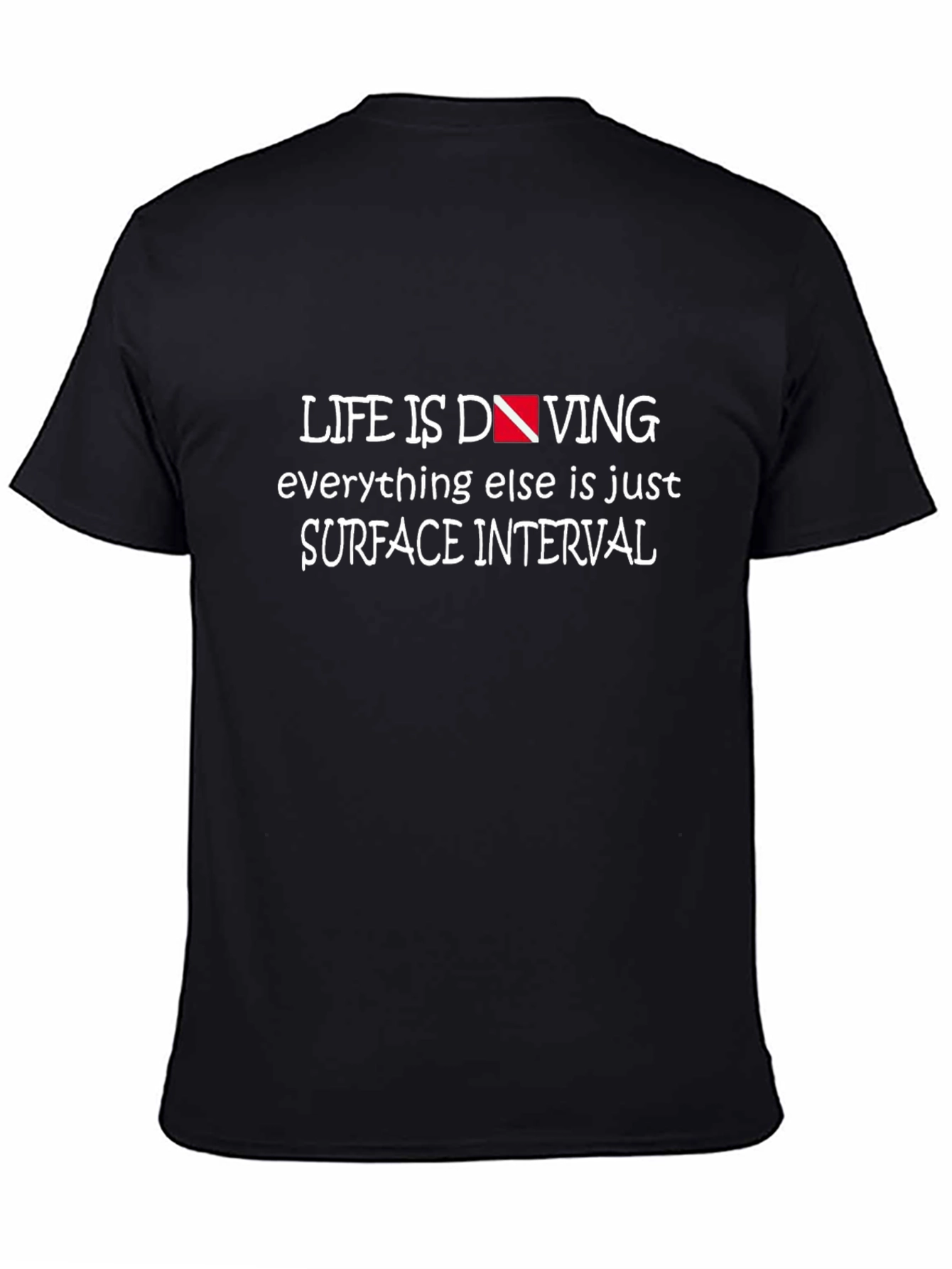 Life is Diving Black T-Shirt Diver Gift