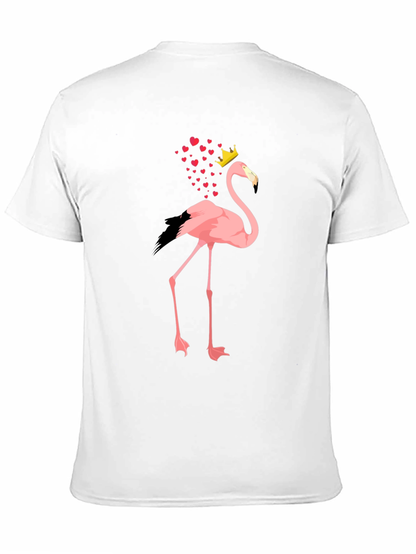Flamingo King T-Shirt - Mens Black Tee