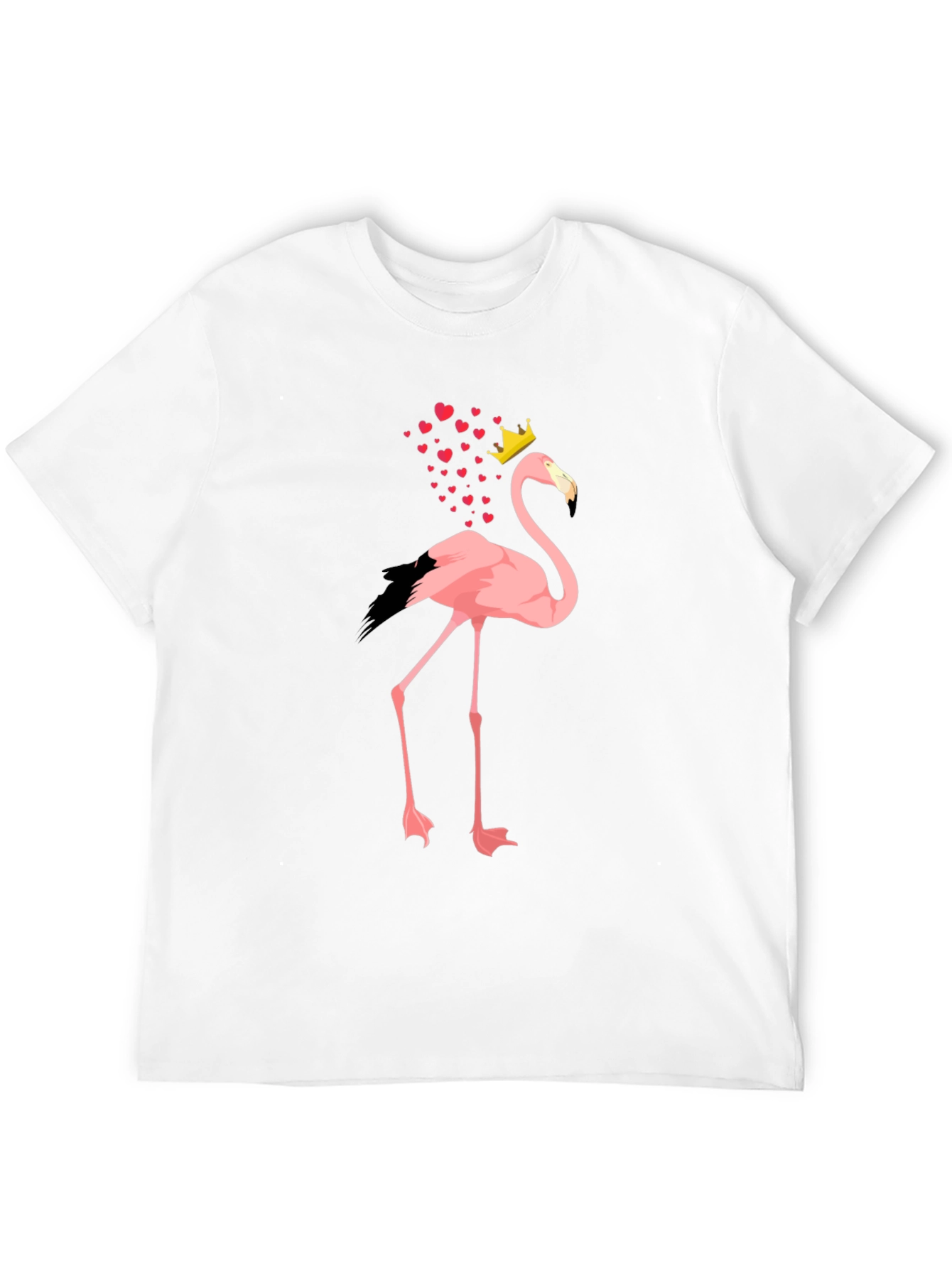 Flamingo King T-Shirt - Mens Black Tee