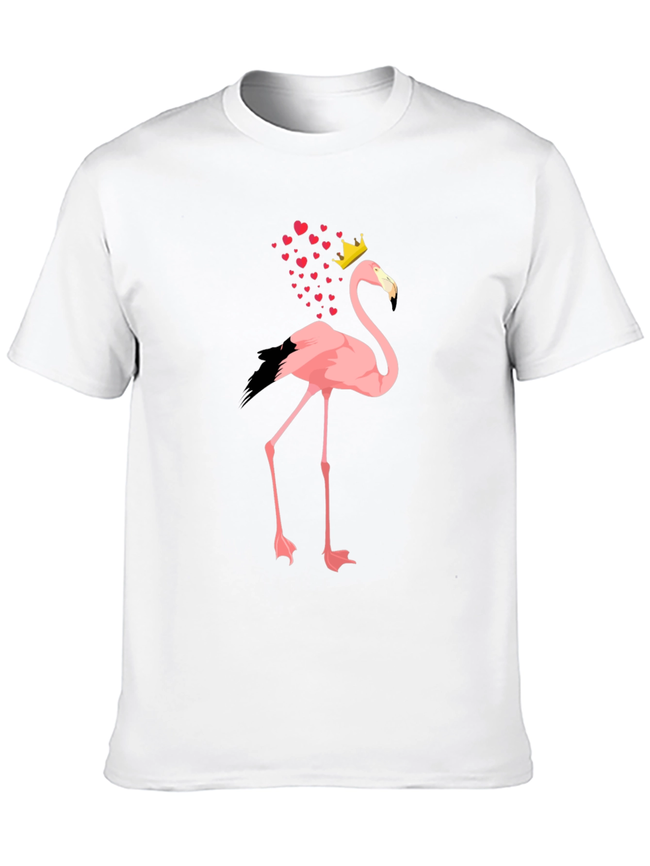 Flamingo King T-Shirt - Mens Black Tee