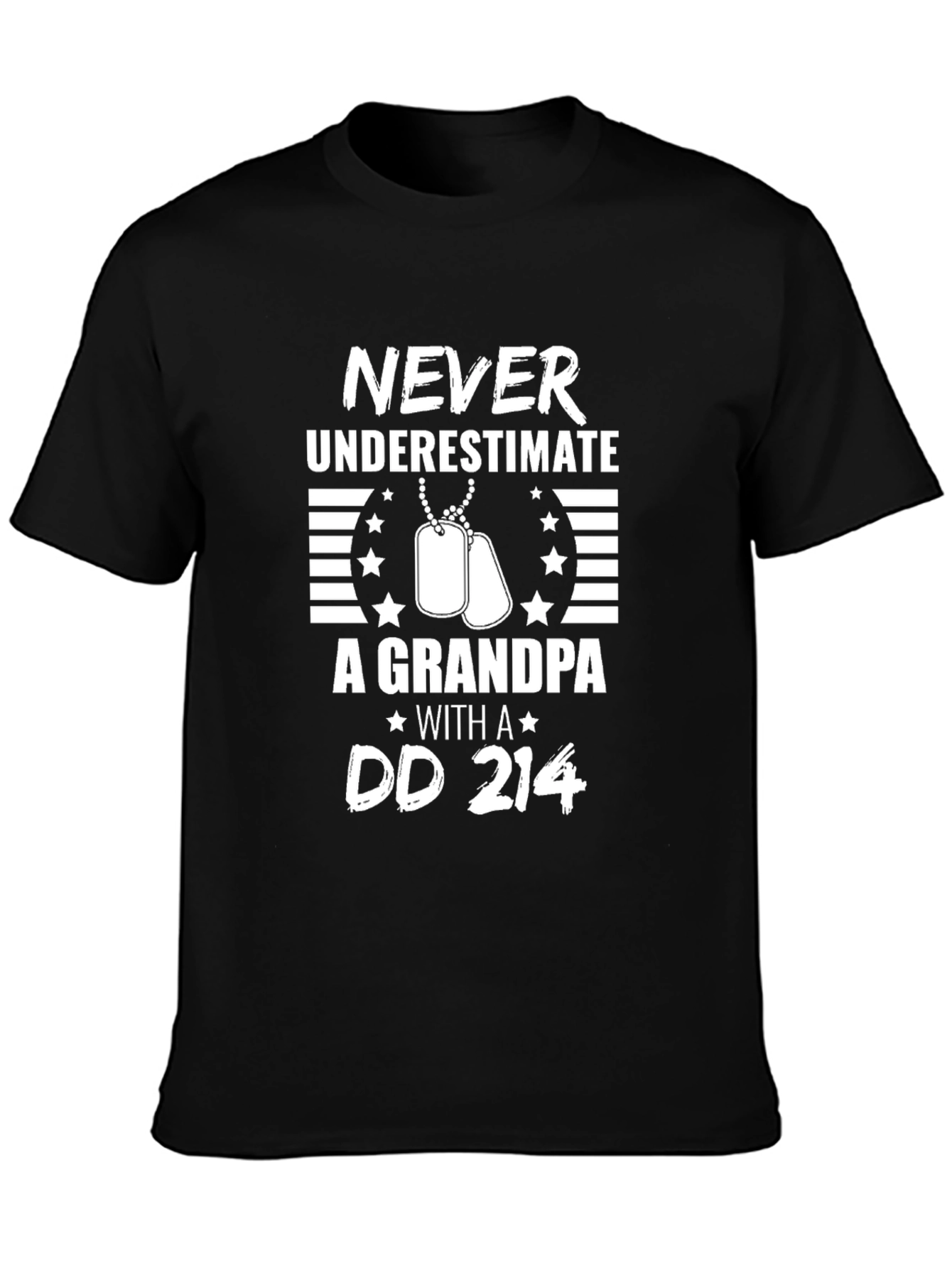 Never Underestimate Grandpa DD 214 T-Shirt