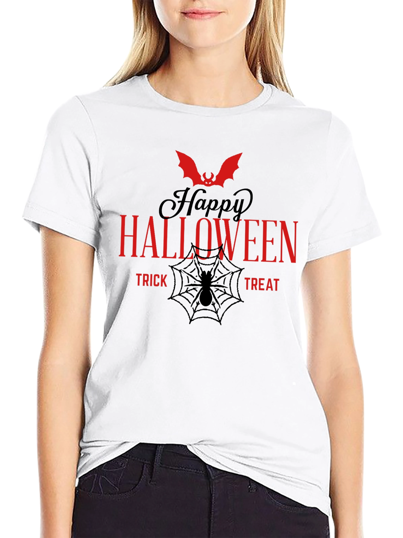 Halloween Bat Graphic T-Shirt