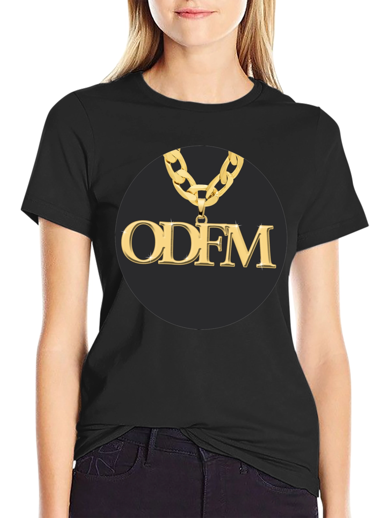 ODFM Gold Chain Black T-Shirt