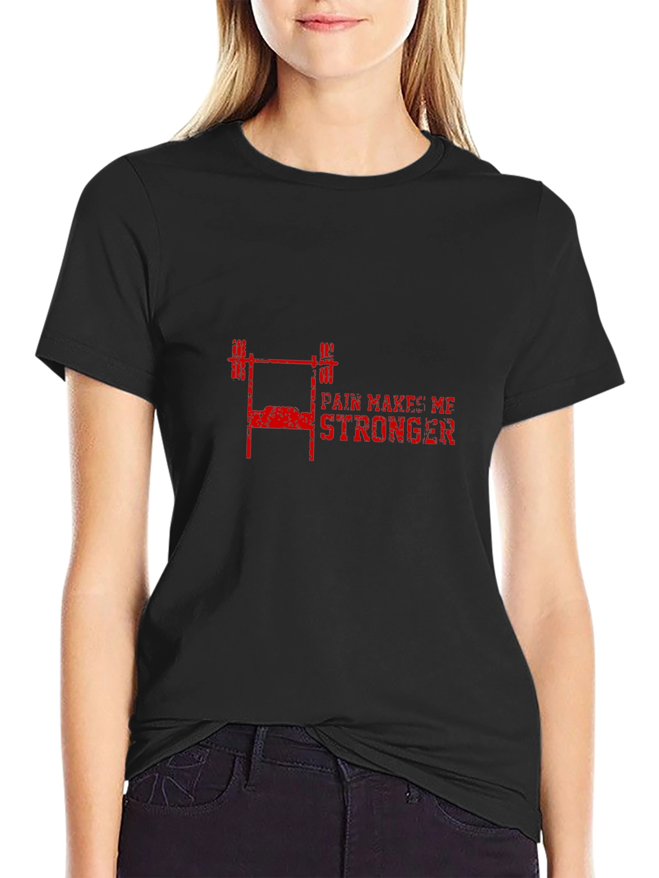 Pain Makes Me Stronger Gym T-Shirt