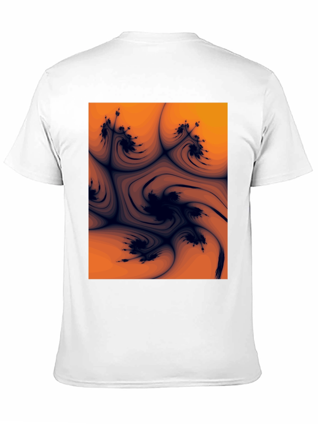 Abstract Art Graphic Tee - Black