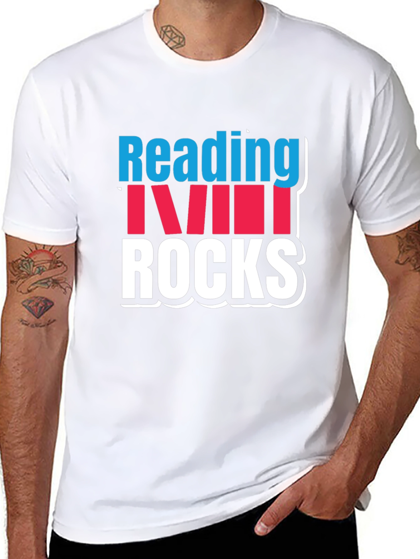 Reading Rocks T-Shirt: Book Lover Tee