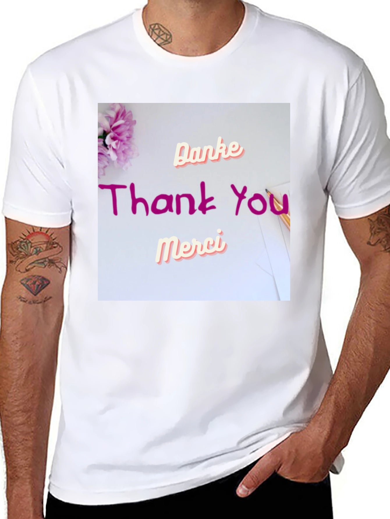 Thank You T-Shirt - Danke Merci
