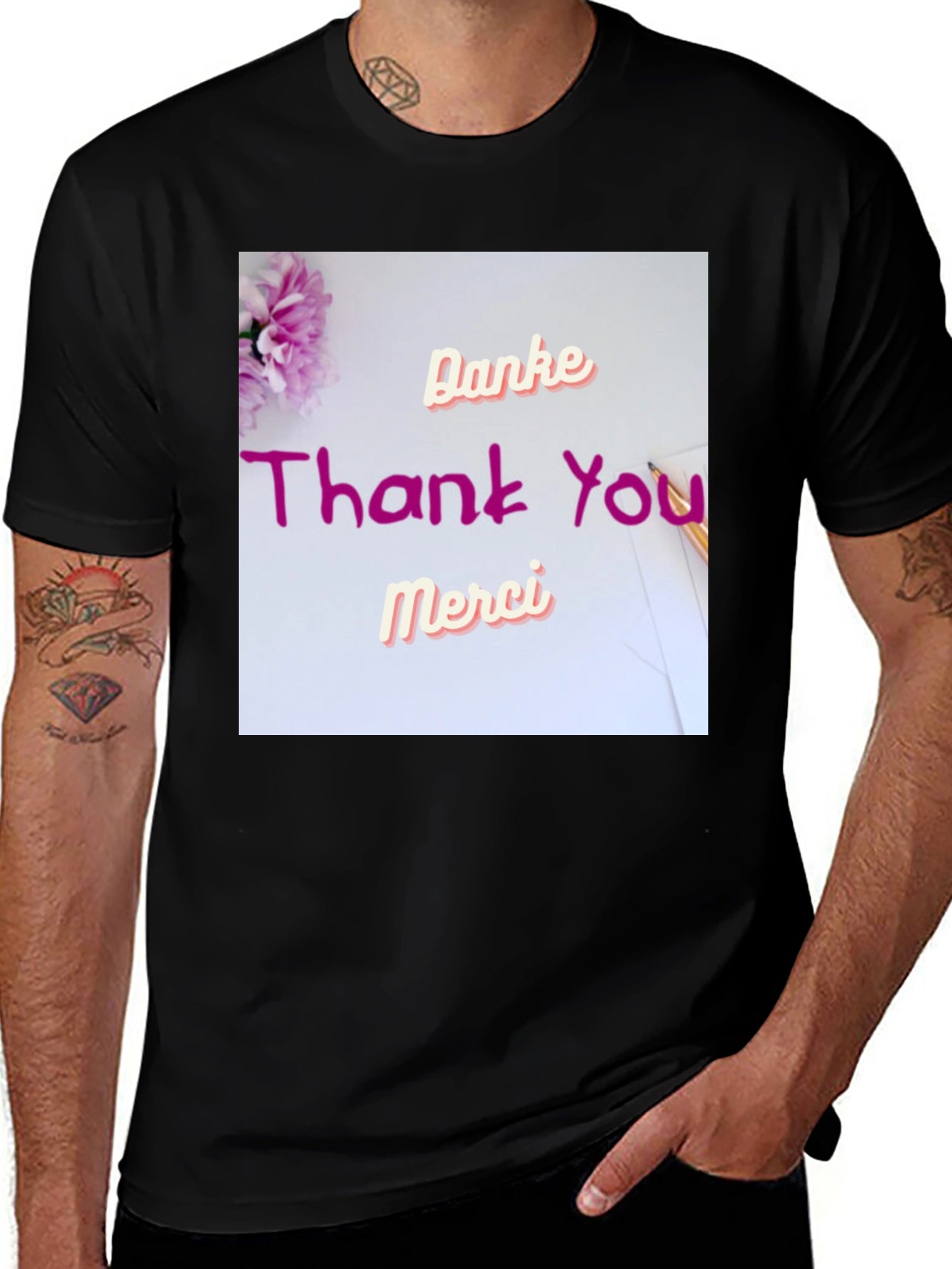 Thank You T-Shirt - Danke Merci
