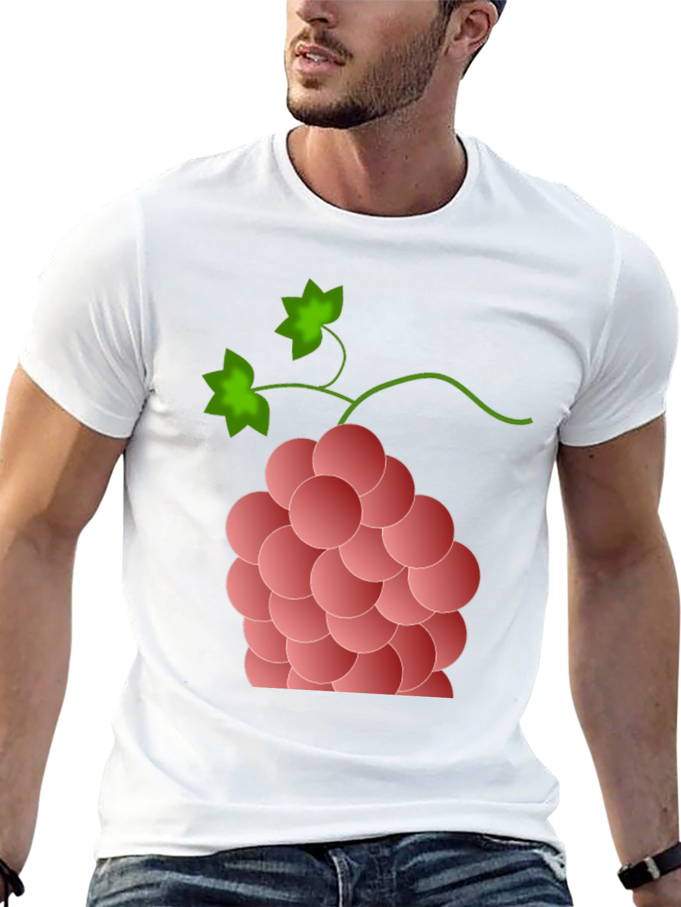 Grapes Graphic Tee - Stylish Fruit Design