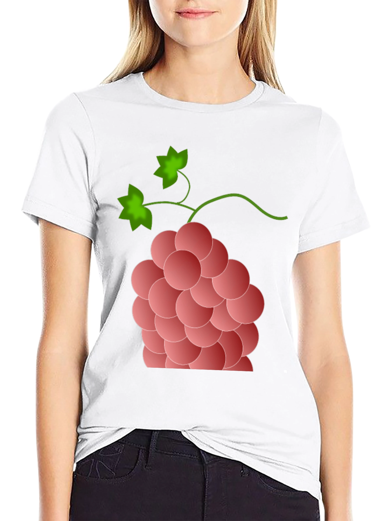 Grapes Graphic Tee - Stylish Fruit Design