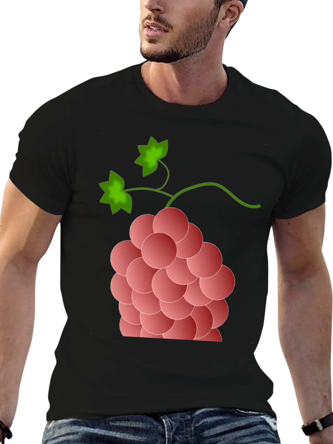 Grapes Graphic Tee - Stylish Fruit Design